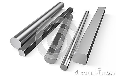 Rolled metal stock Stock Photo