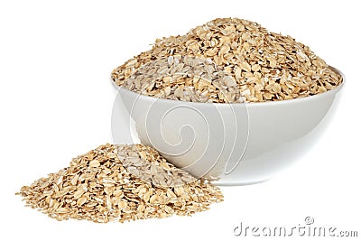 Rolled oats Stock Photo