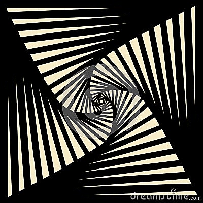 Rolled striped pattern Vector Illustration