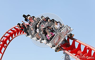 Roller coaster Editorial Stock Photo