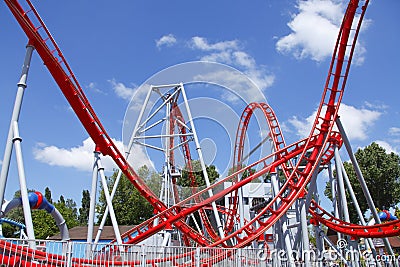 Roller coaster Stock Photo