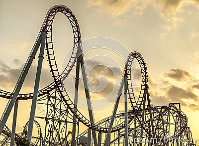 Roller Coaster Stock Photo