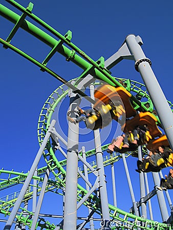 Roller coaster in tigre Stock Photo