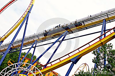 Roller coasters Stock Photo