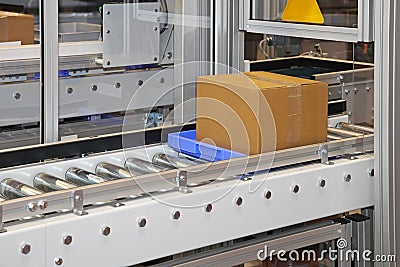 Roller conveyors Stock Photo