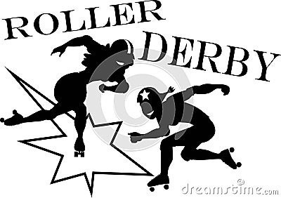 Roller derby Vector Illustration