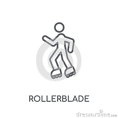 Rollerblade linear icon. Modern outline Rollerblade logo concept Vector Illustration