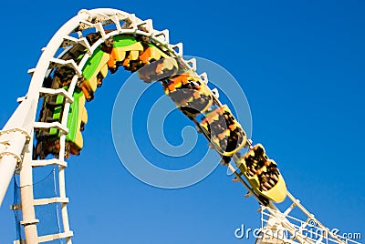 Rollercoaster (inverted) Stock Photo