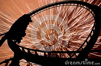 Rollercoaster Ride Stock Photo