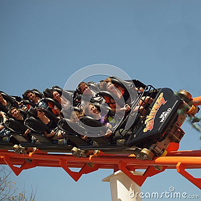 Rollercoaster ride Editorial Stock Photo