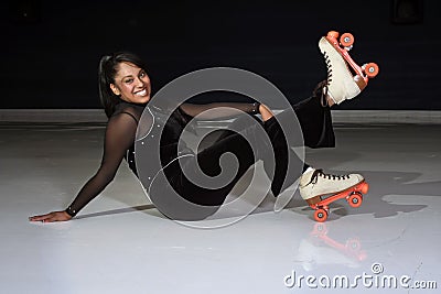 Rollerskating Girl Stock Photo