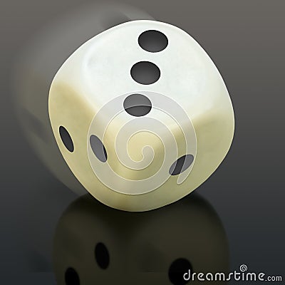 Rolling Dice 321 Stock Photo