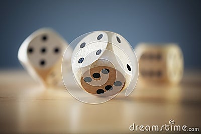 Rolling the dice Stock Photo