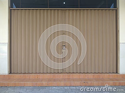 Rolling Door Folding Gate for Garage Stock Photo