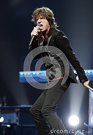 The Rolling Stones Perform in Concert Editorial Stock Photo