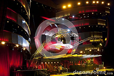 Rolling Stones stage Editorial Stock Photo