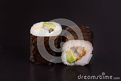 Rolls with avocado Stock Photo
