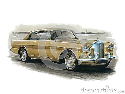 Rolls Royce Mulliner DHC Editorial Stock Photo