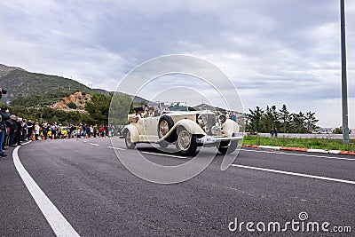 Rolls Royce Phantom II, 60 Th edition international vintage car rallye Barcelona - Sitges Editorial Stock Photo