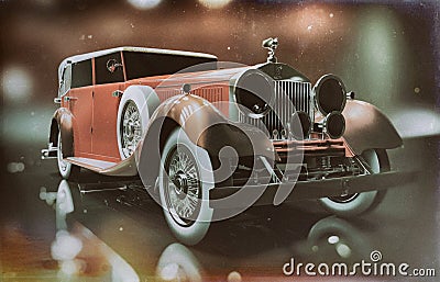 Rolls Royce Vintage Concept Editorial Stock Photo