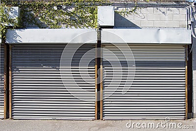 Rollup Doors 1 Stock Photo