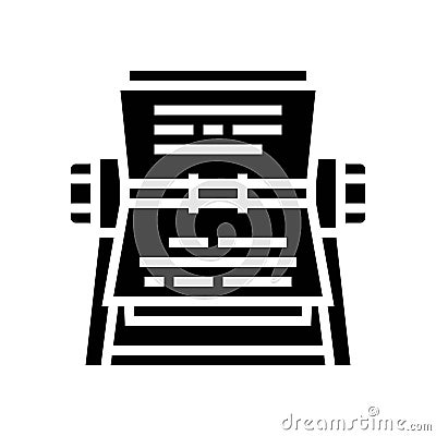 rolodex list glyph icon vector illustration Vector Illustration