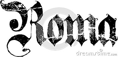 Roma sign Vector Illustration