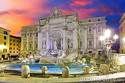 Roma - Trevi fountain, Italy Stock Photo