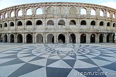 Roman Amphitheatre Stock Photo