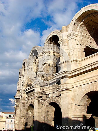 Roman arena in Arles Stock Photo