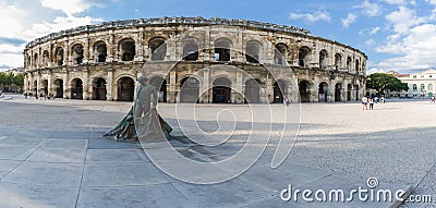 Roman Arena in Arles, France Stock Photo