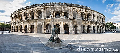 Roman Arena in Arles, France Editorial Stock Photo