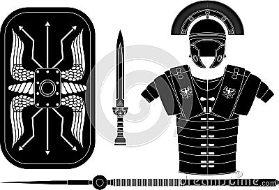 Roman armor Vector Illustration