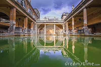 Roman Bath, England Stock Photo