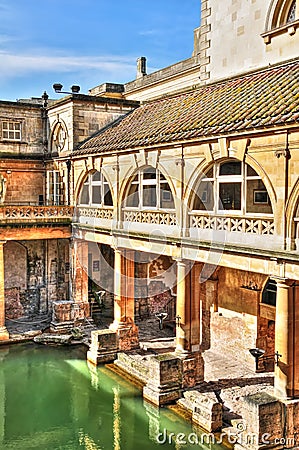 Roman baths, Bath, UK Stock Photo