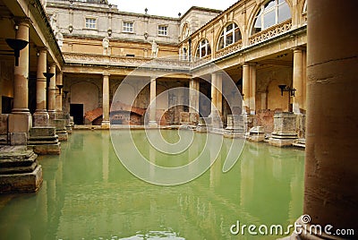 Roman Baths in Britain Stock Photo