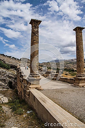 Roman bridge at Cendere Stock Photo