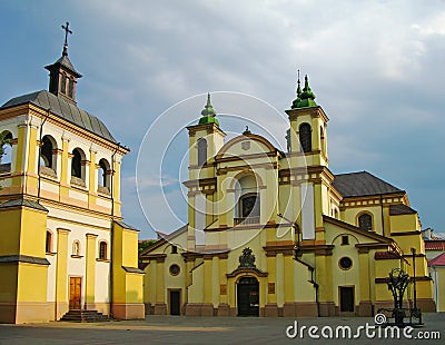 Roman Catholic Cathedral, Ivano-Frankivsk, Ukraine Stock Photo