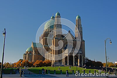 National Basilica of the Sacred Heart, Koekelberg, Brussels, Belgium Editorial Stock Photo