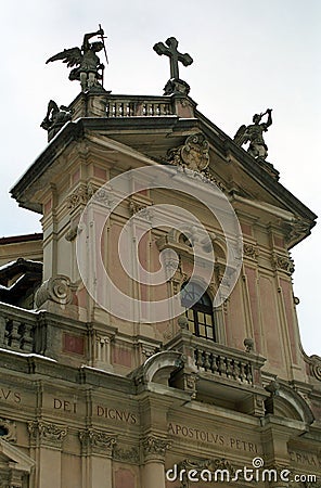 Roman catholic church, Brunate, Italy Stock Photo