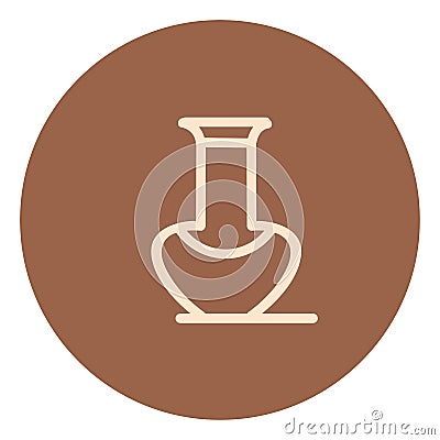 Roman clay pitcher, icon Vector Illustration