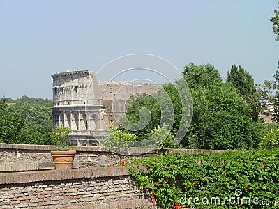 Roman coliseum Stock Photo