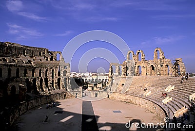 Roman coliseum Stock Photo