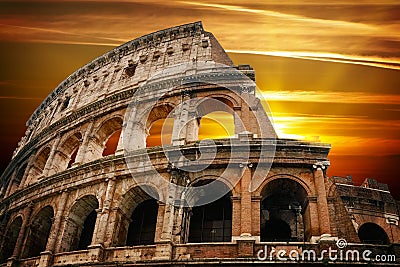 Roman colosseum Stock Photo