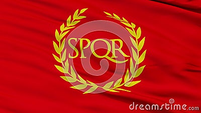Roman Empire Spqr Flag Closeup View Seamless Loop Stock Footage - Video of  symbolic, closeup: 123871380
