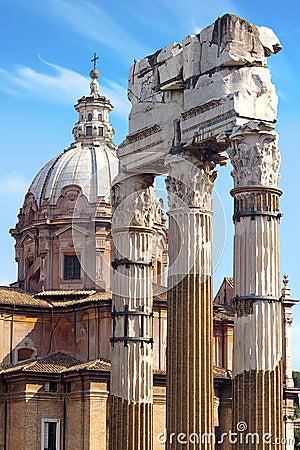 Roman Forum. Rome, italy Stock Photo