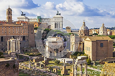 Roman forums Stock Photo