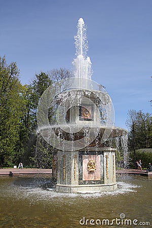 Roman fountain Editorial Stock Photo