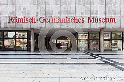 Roman Germanic museum in Cologne Editorial Stock Photo