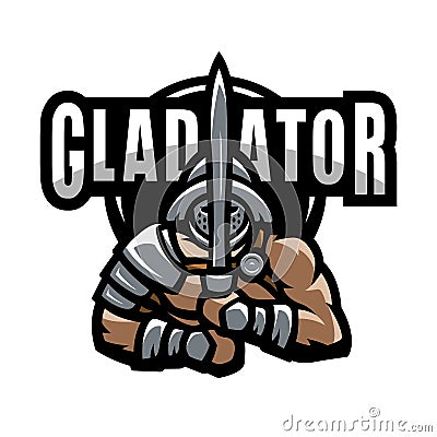 Roman gladiator. Vector Illustration